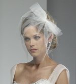 Lizette - Tulle Birdcage Wedding Veil with Bridal Bow